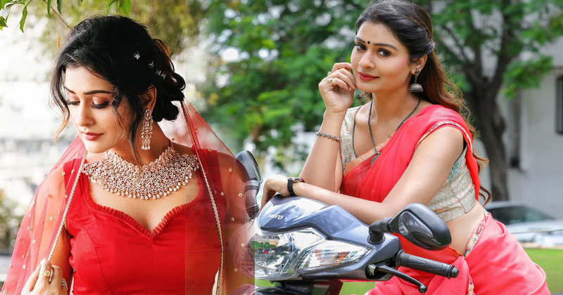 Payal Rajput Red Dress Photos