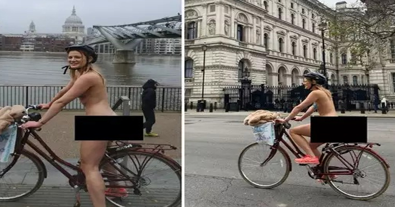 వీధుల్లో నగ్నంగా సెకిల్‌పై తిరిగిన అంద‌మైన‌ యువతి..కార‌ణ‌మేంటో తెలిస్తే మెచ్చుకోకుండా ఉండ‌లేరు!