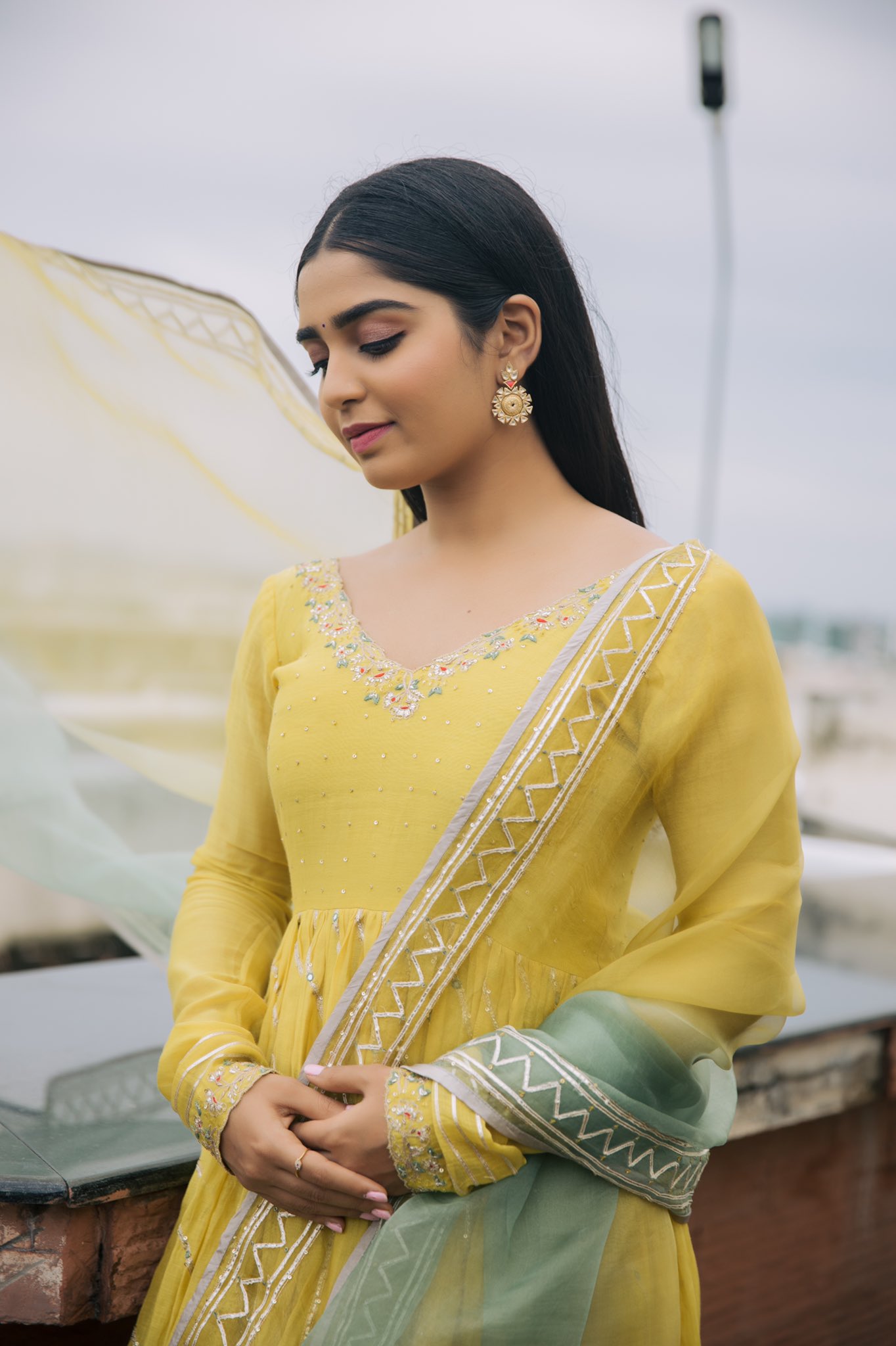 Gouri Gkishan Yellow Dress Stills Gouri Gkishan Yellow Dress Stills