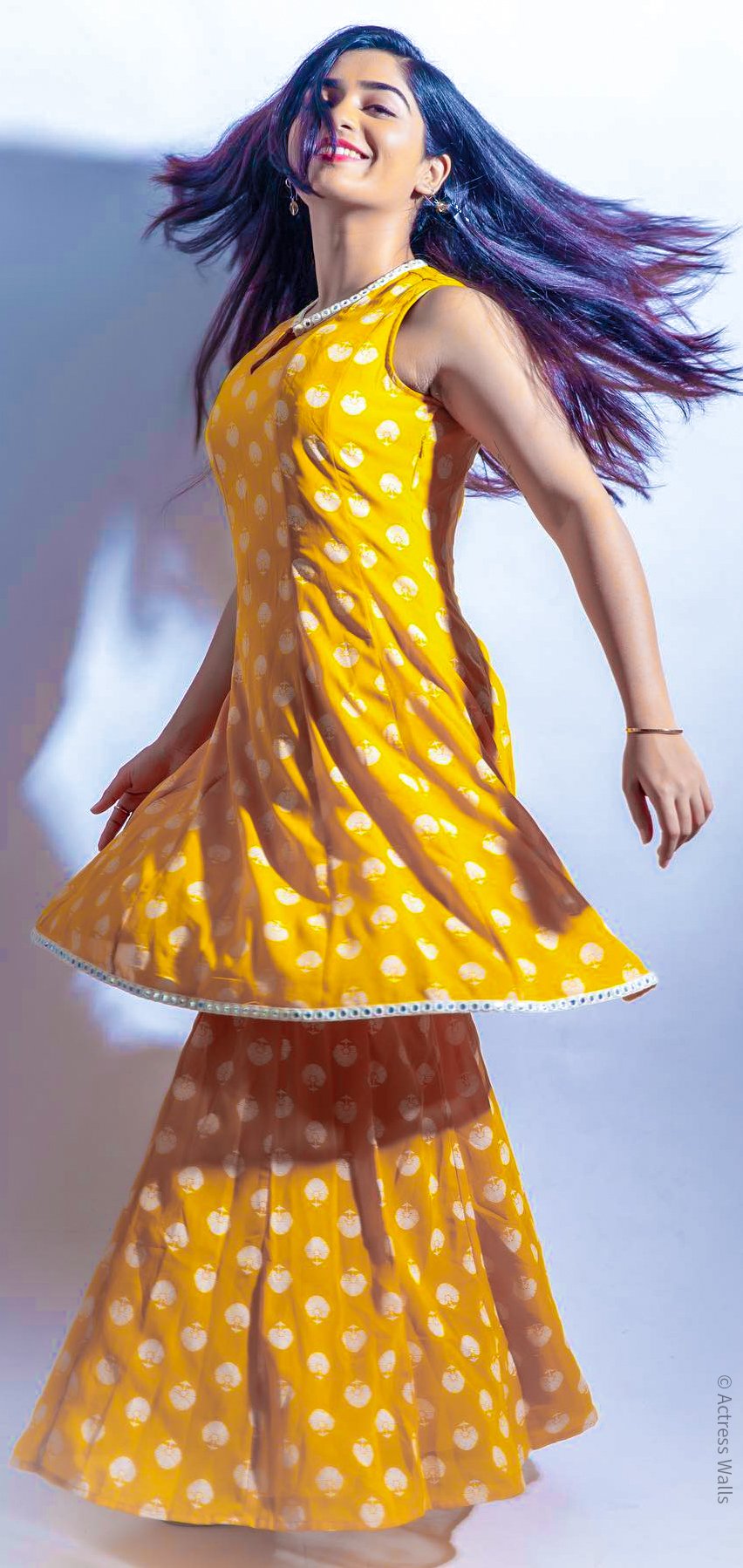 Gouri Gkishan Yellow Dress Stills Gouri Gkishan Yellow Dress Stills