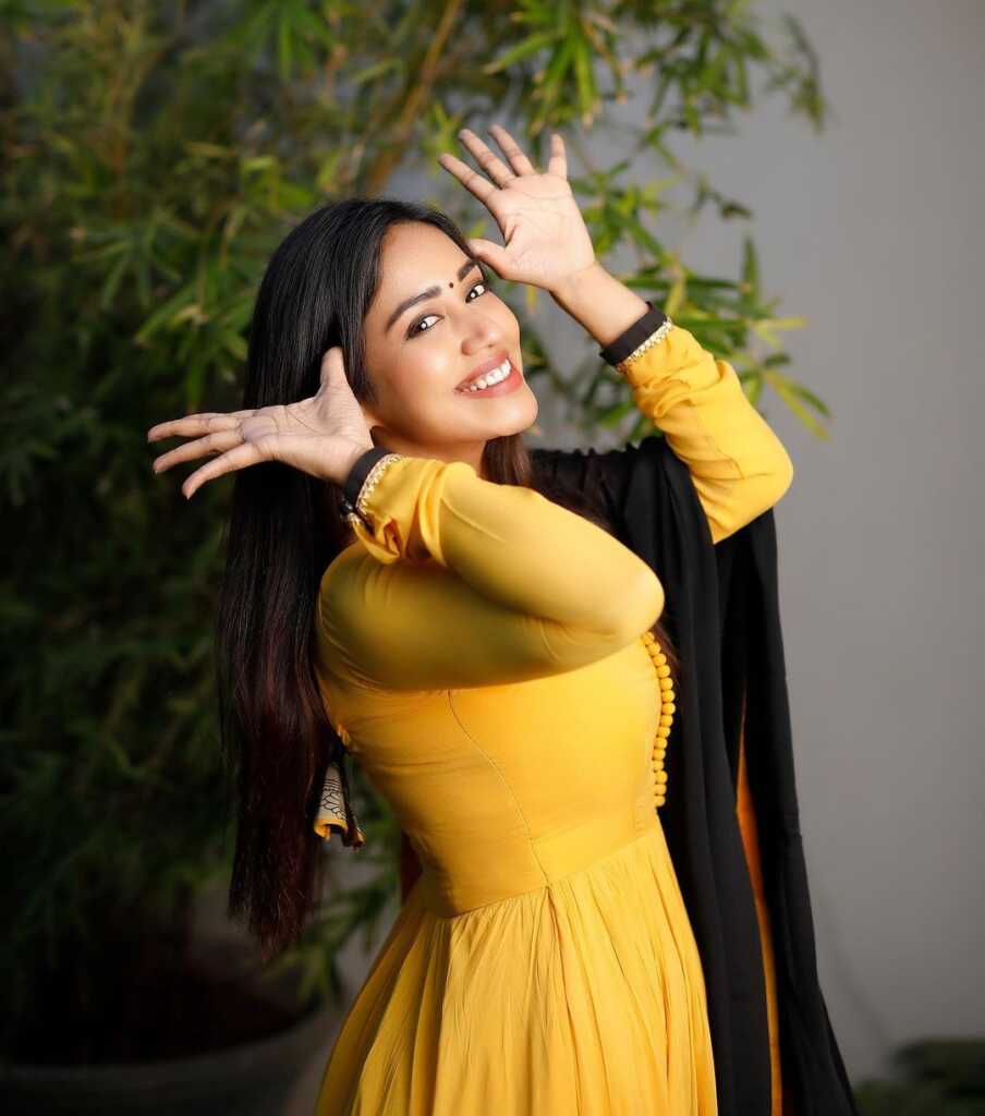 Nivetha Pethuraj Yellow Dress Stills Nivetha Pethuraj Yellow Dress Stills