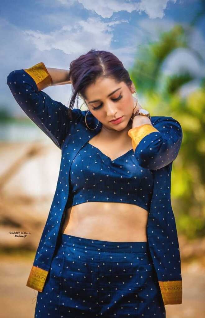Rashmi Gautam Blue Dress Stills Rashmi Gautam Blue Dress Stills