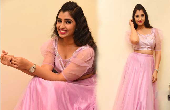 Syamala Pink Dress Stills