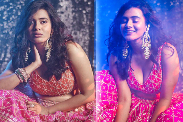 Hebah Patel Pink Dress Images