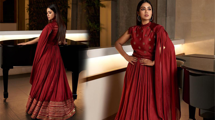 Nivetha Pethuraj Red Dress Pics