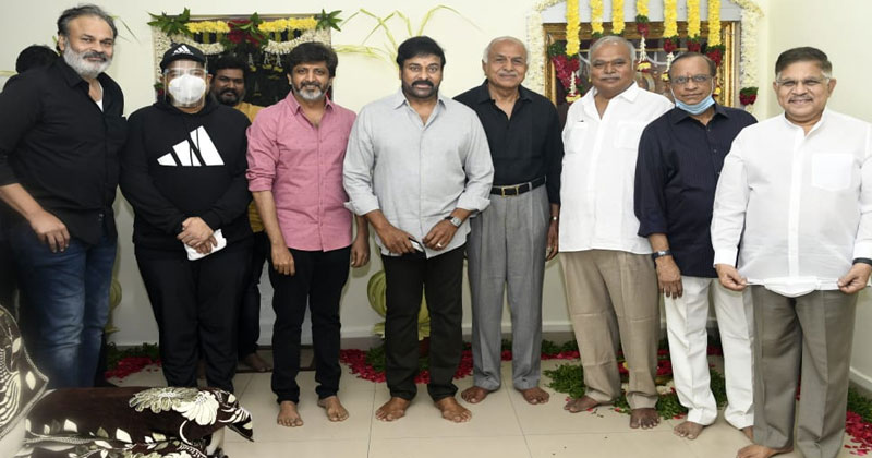 ప్రారంభ‌మైన చిరంజీవి లూసీఫ‌ర్ రీమేక్ చిత్రం.. ఫిబ్ర‌వ‌రి నుండి షూటింగ్ మొద‌లు!