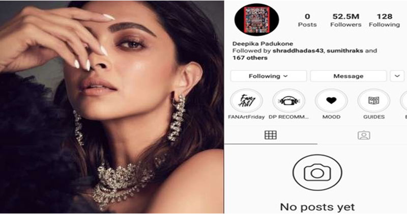 దీపిక ట్విట్ట‌ర్, ఇన్‌స్టాగ్రామ్‌లో పోస్ట్‌ల‌న్నీ ఖాళీ.. ఏం జ‌రిగిందంటూ నెటిజ‌న్స్ ఆరా