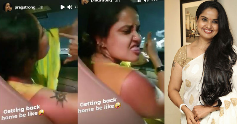 అమ్మ బాబోయ్ ప్రగతి రచ్చ.. మాస్ స్టెప్పులతో రచ్చ