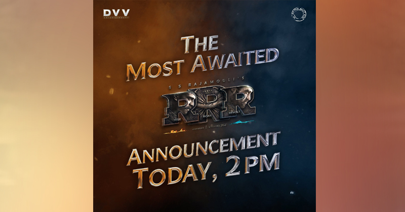 ఎన్టీఆర్, చెర్రీ ఫ్యాన్స్‌కు గుడ్ న్యూస్.. మ‌ధ్యాహ్నాం ఆర్ఆర్ఆర్ నుండి రానున్న అదిరిపోయే అప్‌డేట్