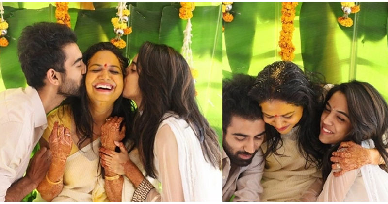 సింగర్ సునీత మెహందీ, హ‌ల్దీ వేడుక.. ఫుల్ ఎంజాయ్ చేస్తున్న ఆమె కొడుకు, కూతురు