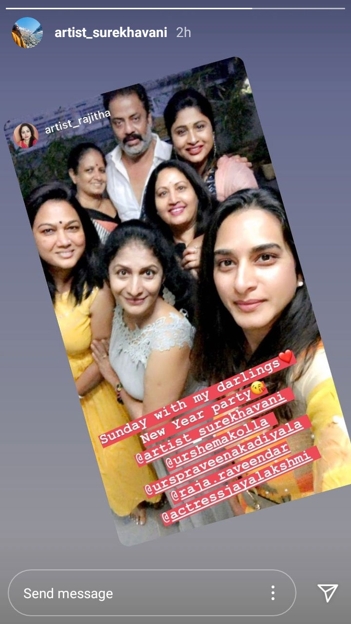 Surekha vani Hema Raja Ravindra and Rajitha enjoy in party