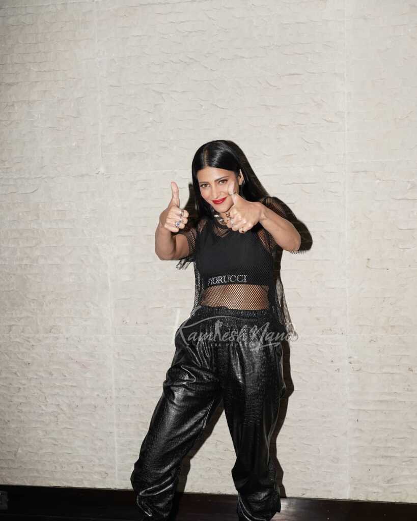 Shruti Haasan Black Dress Stills