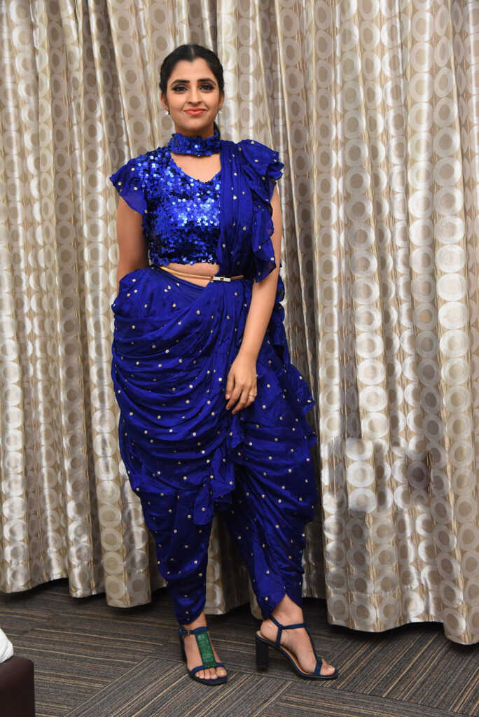 Syamala Blue Dress Pics Syamala Blue Dress Pics