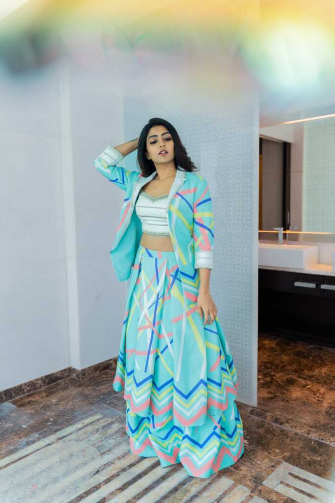 Eesha Rebba Sky Blue Dress Stills