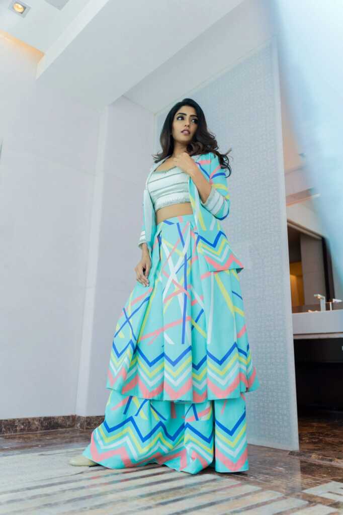 Eesha Rebba Sky Blue Dress Stills