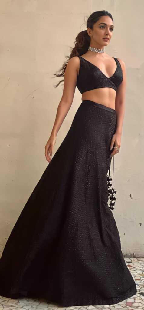 Kiara Advani Black Dress Stills