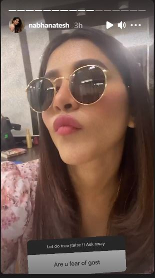 Nabha Natesh about ghosts