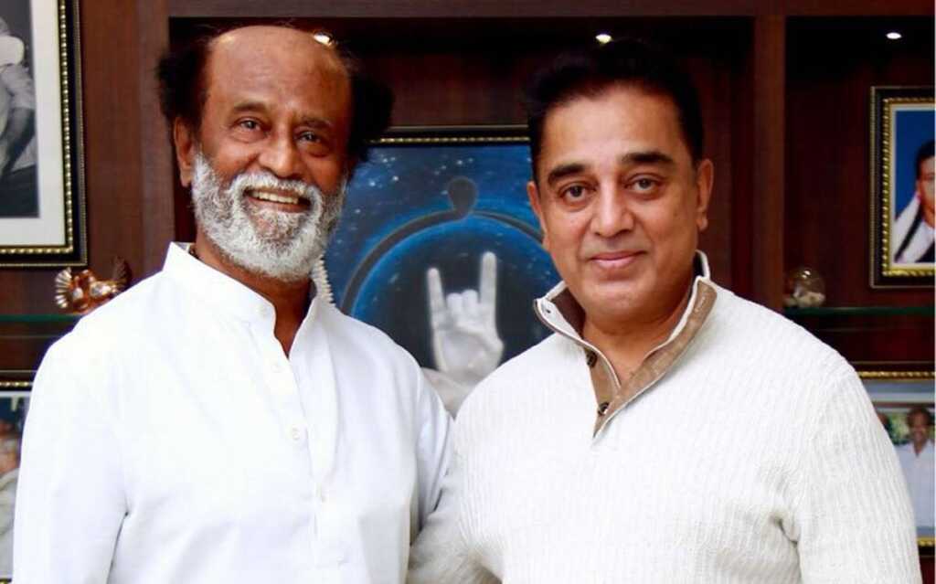Kamal Haasan meets Rajanikanth