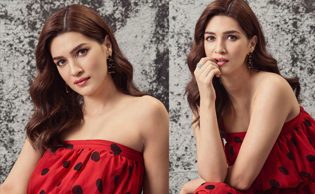 Kriti Sanon Is Pretty Looking in a Red Dress