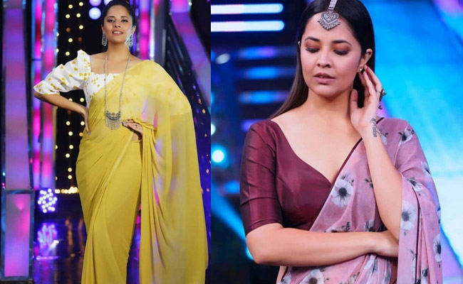 Anasuya Latest saree Pics