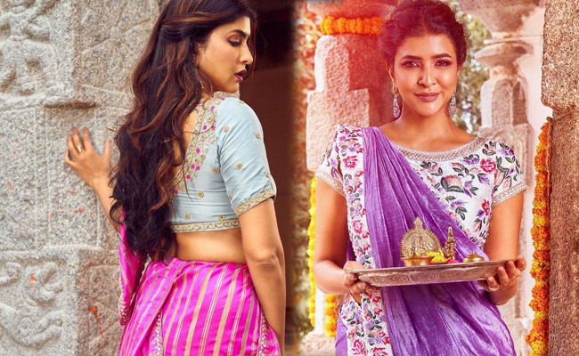 Lakshmi Manchu Pretty Looks in a Saree