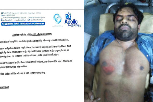 రోడ్డు ప్రమాదం: సాయిధరమ్ తేజ్ క్షేమంగానే వున్నాడుగానీ..
