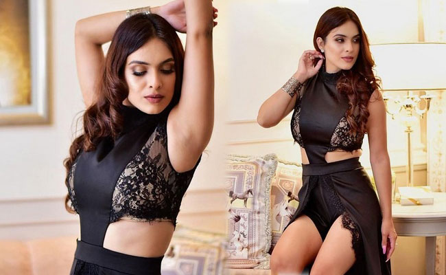 Neha Malik Looking Awesome in Black Dress