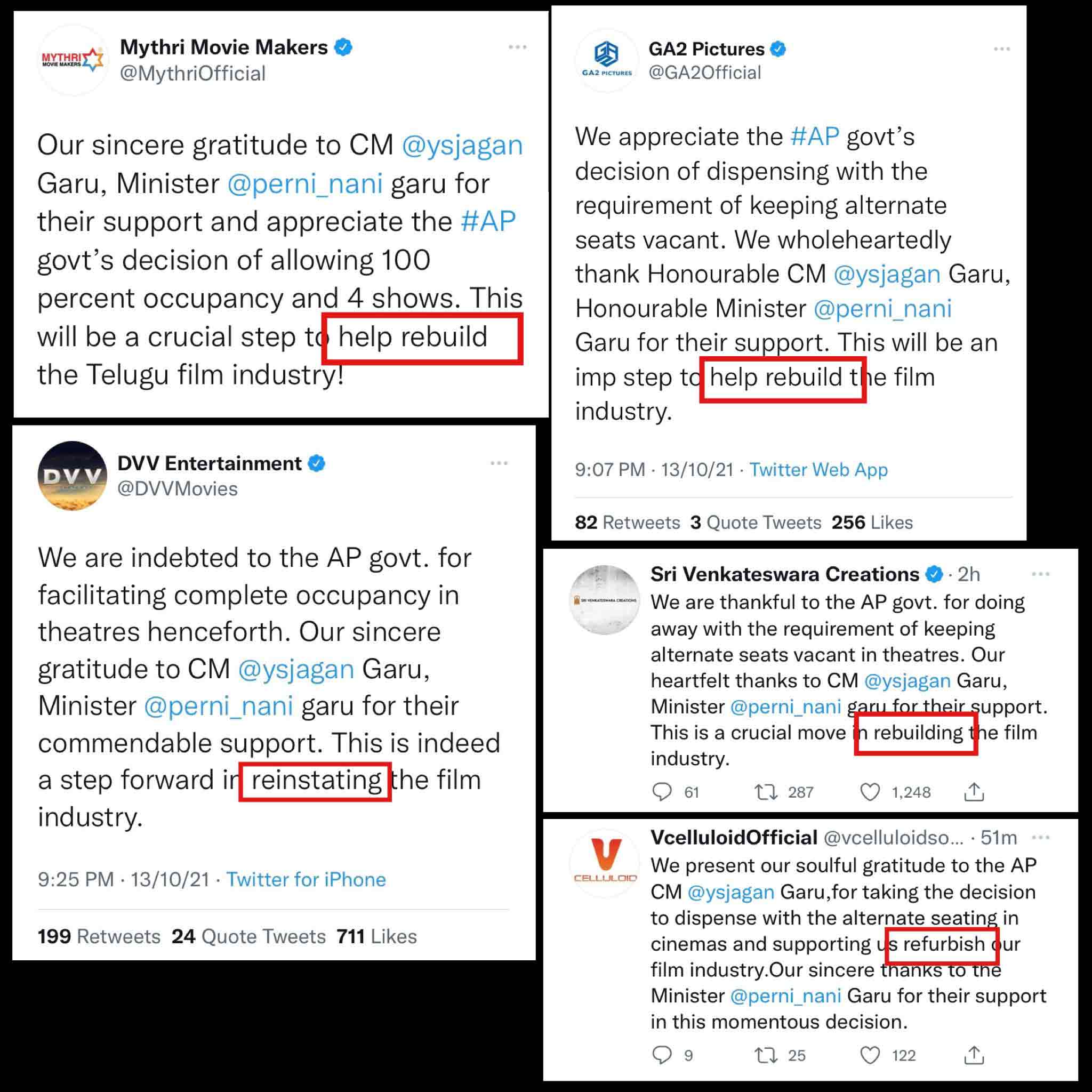 ఇష్టం లేకుండా ఏపీ ప్రభుత్వానికి టాలీవుడ్ విషెష్..ప్రూఫ్స్ కూడా?