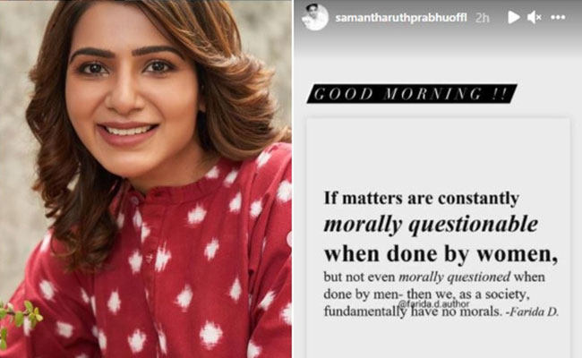 విడాకులు తర్వాత జోరు పెంచిన సామ్..వారికి గట్టి సమాధానం