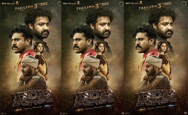 ఇండియాస్ బిగ్గెస్ట్ సినిమా “RRR” ట్రైలర్ కి డేట్ ఫిక్స్..సిద్ధం కండి.!