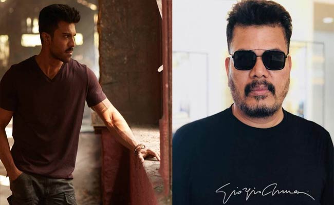 శంకర్ భారీ సినిమాకి ఈ వర్క్స్ స్టార్ట్ చేసిన చరణ్.!