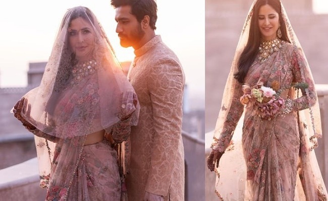 Katrina Kaif: వామ్మో ఆ చీర కోసం 40 మంది కళాకారులు 18 గంటలు శ్రమ పడ్డారా!