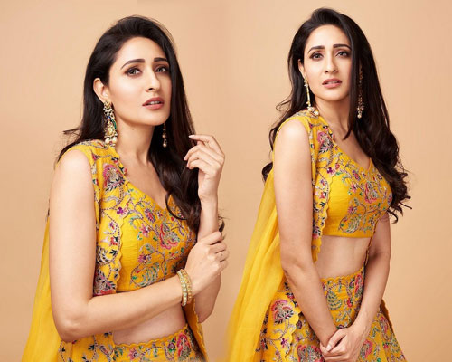 Pragya Jaiswal Looking Beautiful in Yellow Outfit