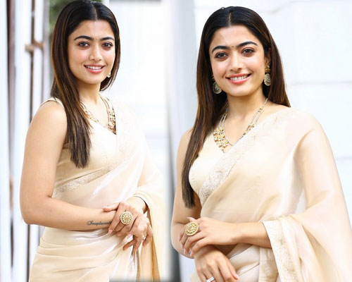 Rashmika Mandanna-రష్మిక మందన్న ఆసమ్ లుక్స్ ఇన్ సారీ