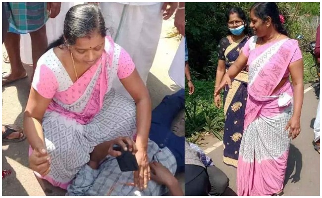 రోడ్డు ప్రమాదం.. చావు అంచులకు వెళ్లిన విద్యార్థిని కాపాడిన నర్సు!