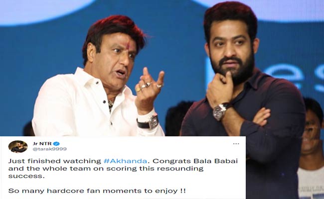 బాలయ్య సినిమాపై జూ. ఎన్టీఆర్ రివ్యూ వైరల్.!