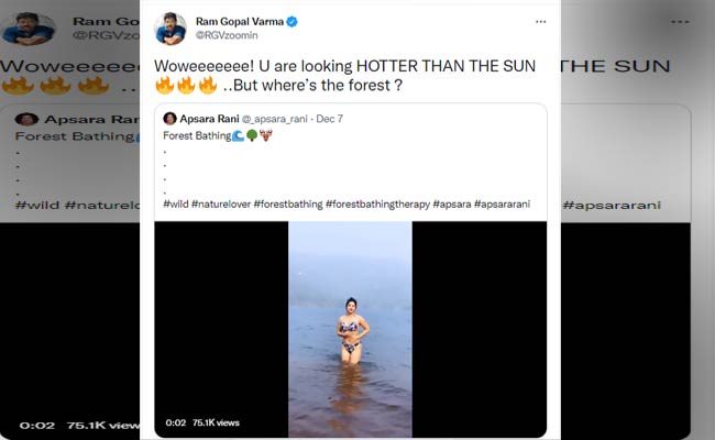 Ram Gopal Varma : సూర్యుడు కన్నా హాట్ గా ఉన్నావ్..ఆమెపై వర్మ హాట్ కామెంట్స్.!