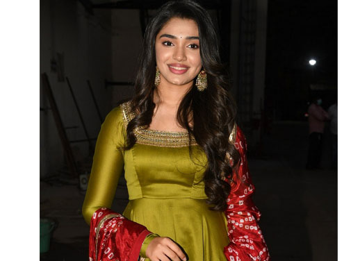 Krithi Shetty-కృతి శెట్టి ఎట్ బంగార్రాజు మూవీ ప్రెస్ మీట్