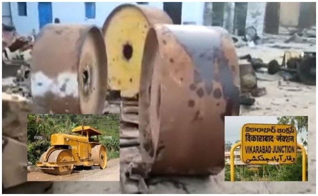 Road Roller: వామ్మో.. ఇలాంటి దొంగతనాలు ఎక్కడ చూసి ఉండరు..ఏకంగా రోడ్డు రోలర్ ని లేపేసాడు..!