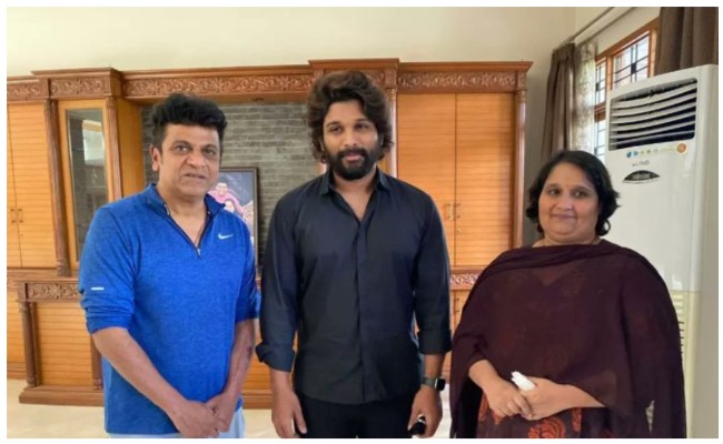Allu Arjun: పునీత్ రాజ్ కుటుంబ సభ్యులను పరామర్శించిన అల్లు అర్జున్.. ఫోటోలు వైరల్!