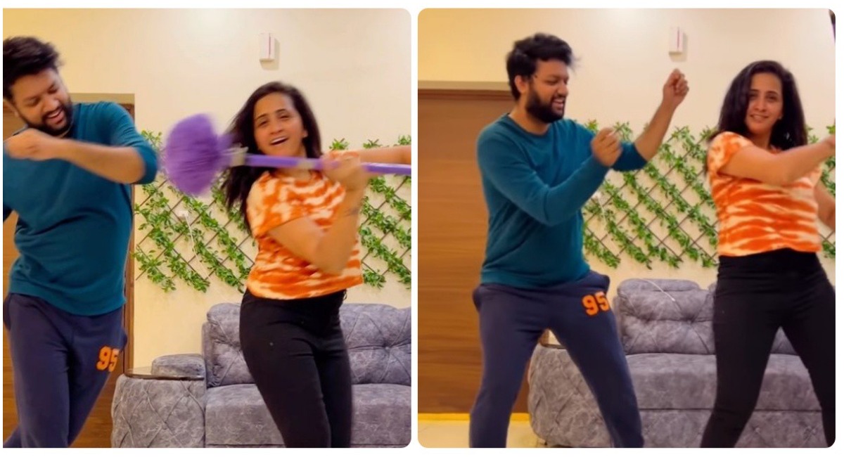 Lasya – Manjunath: బూజు కర్ర చేతపట్టి.. భర్తతో కలిసి కళావతి పాటకు డాన్స్ చేసిన లాస్య…!