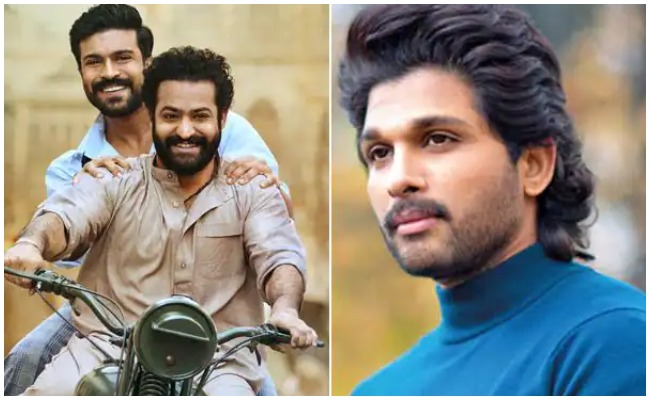 RRR: ఆర్ఆర్ఆర్ సినిమా పై బన్నీ క్రేజీ  కామెంట్..  ట్వీట్ వైరల్..!