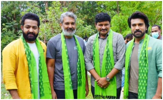RRR Movie: గ్రీన్ ఇండియా ఛాలెంజ్‌లో భాగంగా మొక్కలు నాటిన ఆర్‌ఆర్ఆర్‌ చిత్ర బృందం