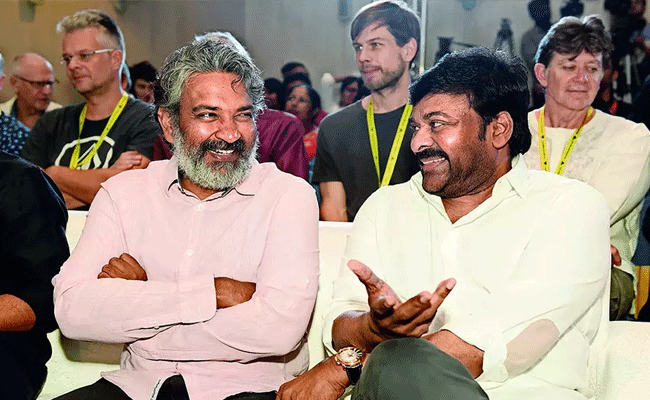 Megastar On Rajamouli Sentiment : రాజమౌళి సెంటిమెంట్ పై మెగాస్టార్ సాలిడ్ కాన్ఫిడెన్స్ కామెంట్స్.!