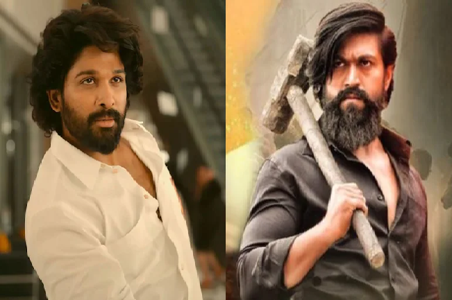 Pushpa Raj Heaps For KGF  : “కేజీఎఫ్ 2” సినిమాపై “పుష్ప” రాజ్ సంచలన పోస్ట్ వైరల్.!