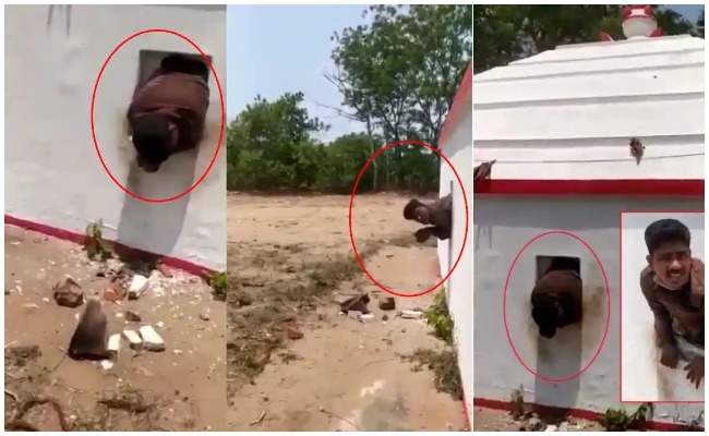 Crime News: శ్రీకాకుళం జిల్లాలో అమ్మవారి నగలు దొంగలించిన దొంగ… వీడియో వైరల్!