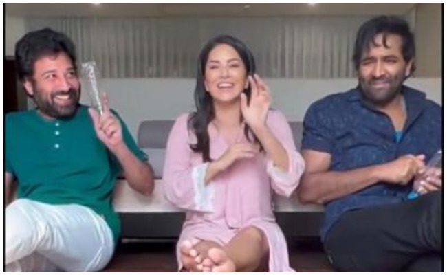 Sunny Leon : మంచు విష్ణు, శివ బాలాజీ, సన్నీలియోన్ ల వింత ఆట..! వీడియో వైరల్..