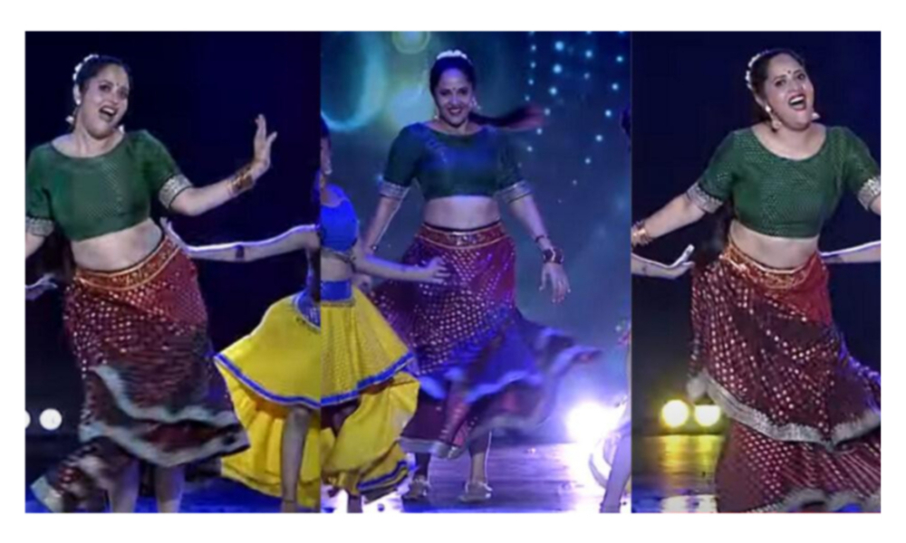 మాస్ స్టెప్పులతో డాన్స్ ఇరగదీసిన అనసూయ.. వీడియో వైరల్…!