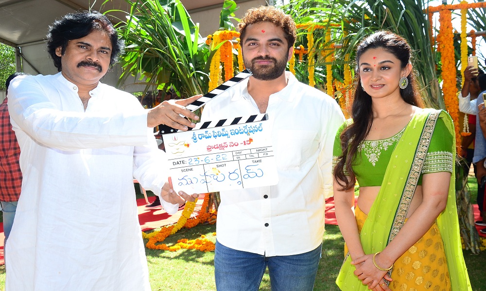 పవర్ స్టార్ పవన్ కళ్యాణ్ క్లాప్ తో గ్రాండ్ గా ప్రారంభమైన విశ్వక్ సేన్  చిత్రం