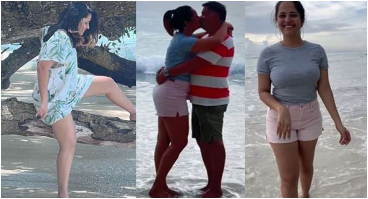 సముద్ర తీరాన భర్తతో చిల్ అవుతున్న అనసూయ … వైరల్ అవుతున్న రొమాంటిక్ ఫొటోస్…!